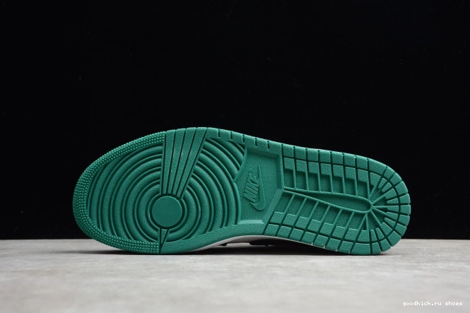 Low Air Jordan Black White 1 553558-113 Mystic Green 0717